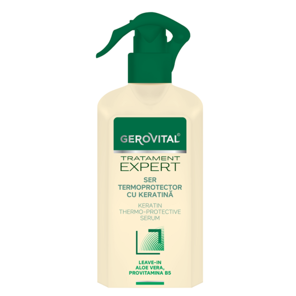 Ser termoprotector cu keratina Tratament Expert, 150ml, Gerovital