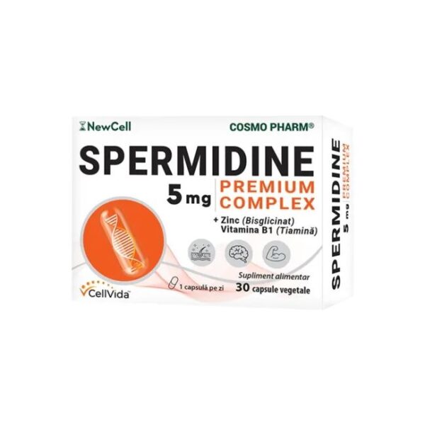 Spermidine, 5mg, 30 capsule vegetale, Cosmo Pharm