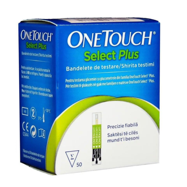 Teste de glicemie ONE TOUCH SELECT PLUS ,50 bucati, Lifescan